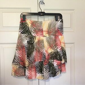 Skirt NWT. Lined. Palm tree print.